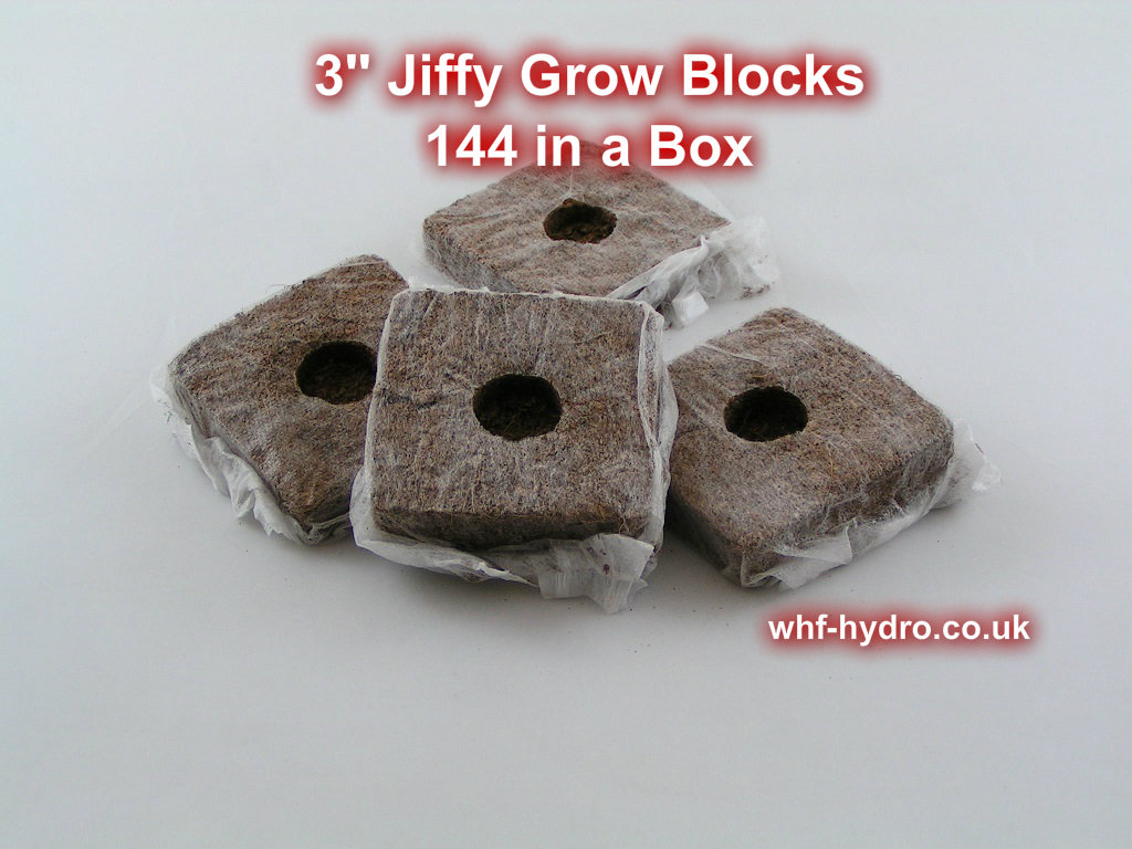 80mm Jiffy Grow Blocks - 144 per Box